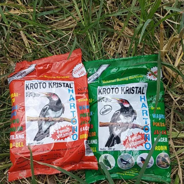 Kroto kristal merah/hijau