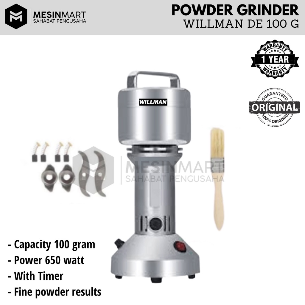 Mesin Giling Bumbu Rempah/ Penepung/ Spice Herb Grinder/Coffee Grinder Miller DE100G