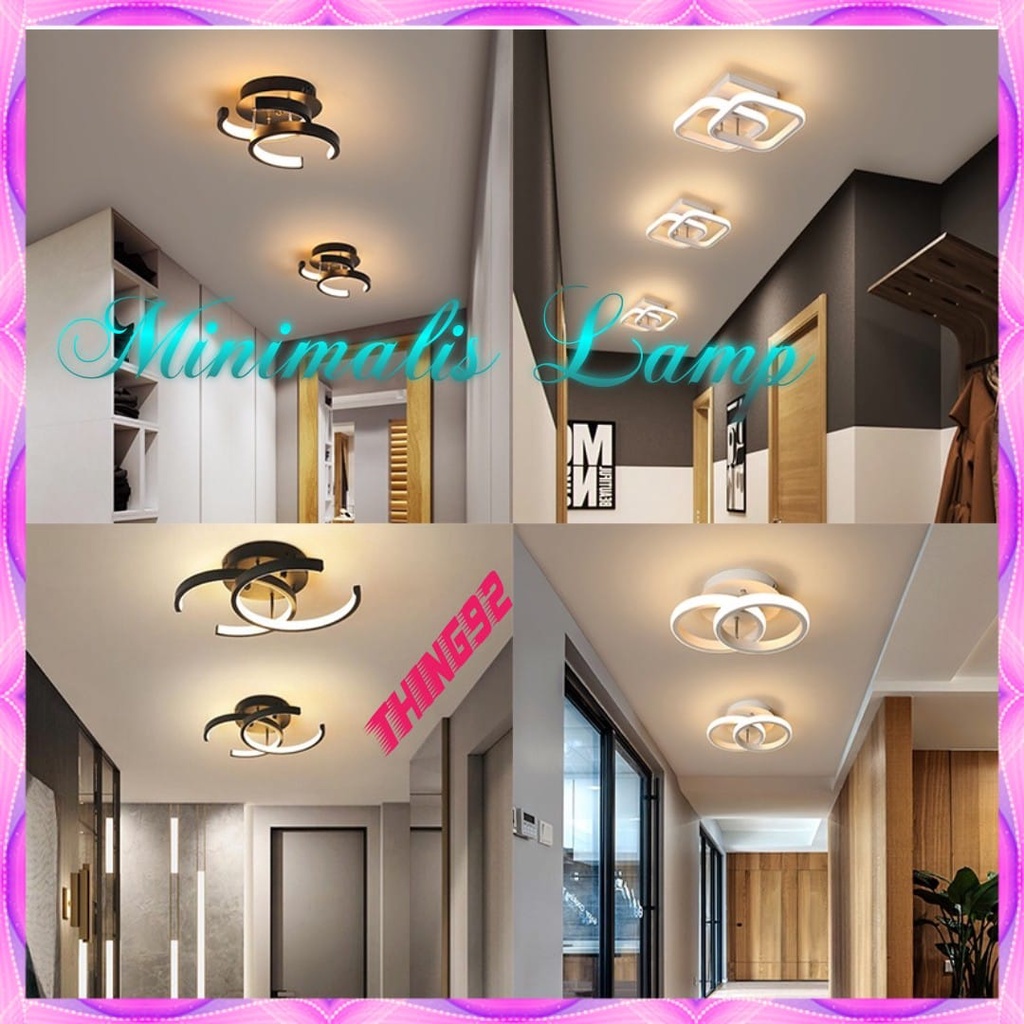 READY LED Plafon Rumah 3 Warna Minimalis 3 Colors LED Ceiling Lighting Indoor Design Minimalis Rumah Ruang Tamu Kamar Minimalis Tempat Lampu Plafon Ceiling Lamp