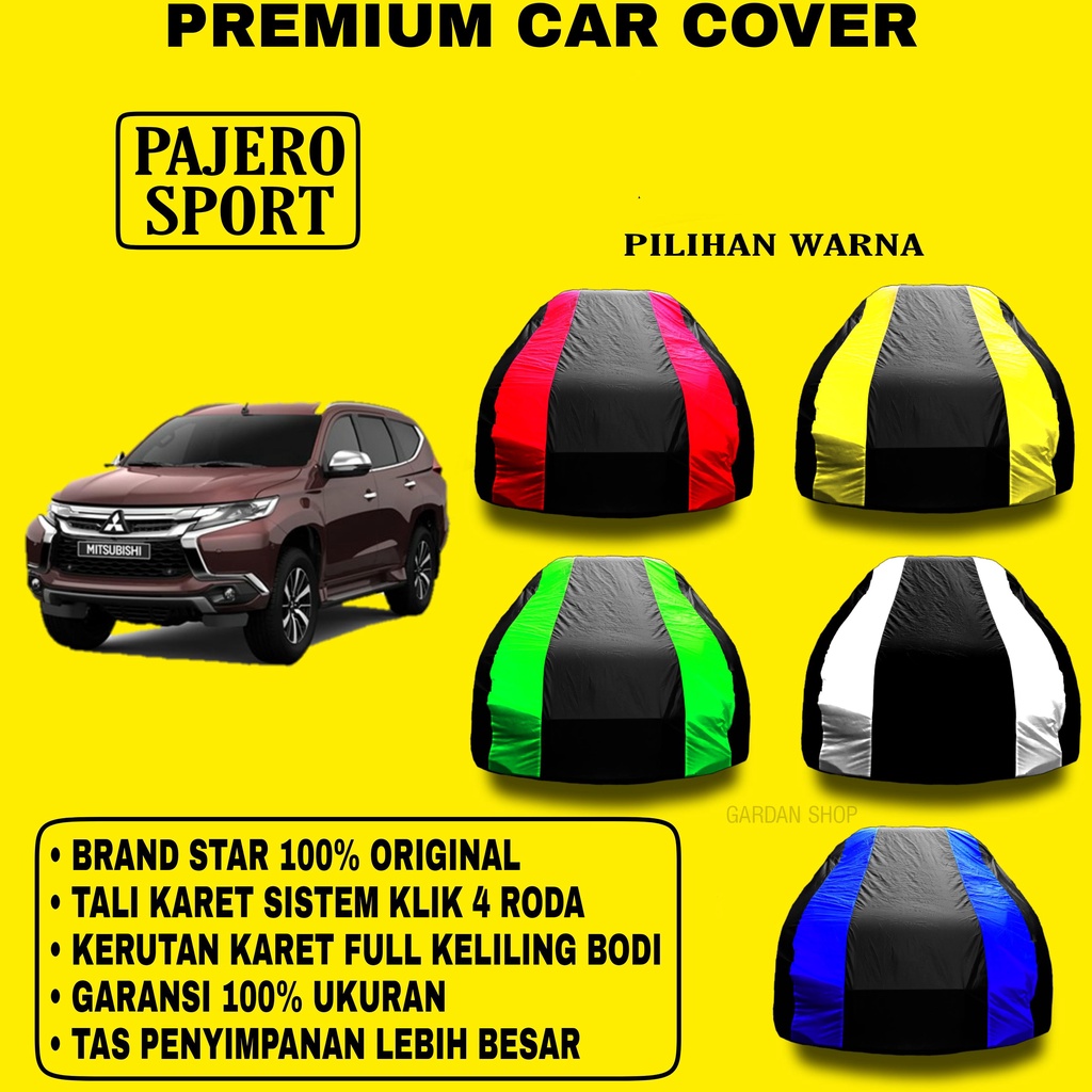 Body Cover PAJERO SPROT Garis 2 WARNA Penutup Pelindung Bodi Mobil Pajero Sprot PREMIUM