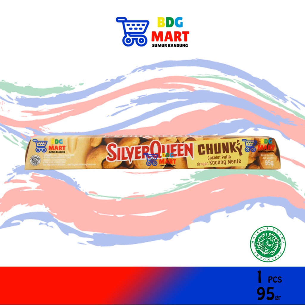

SilverQueen Chunky Bar White Chocolate Coklat Putih Dengan Kacang Mede - 100gr
