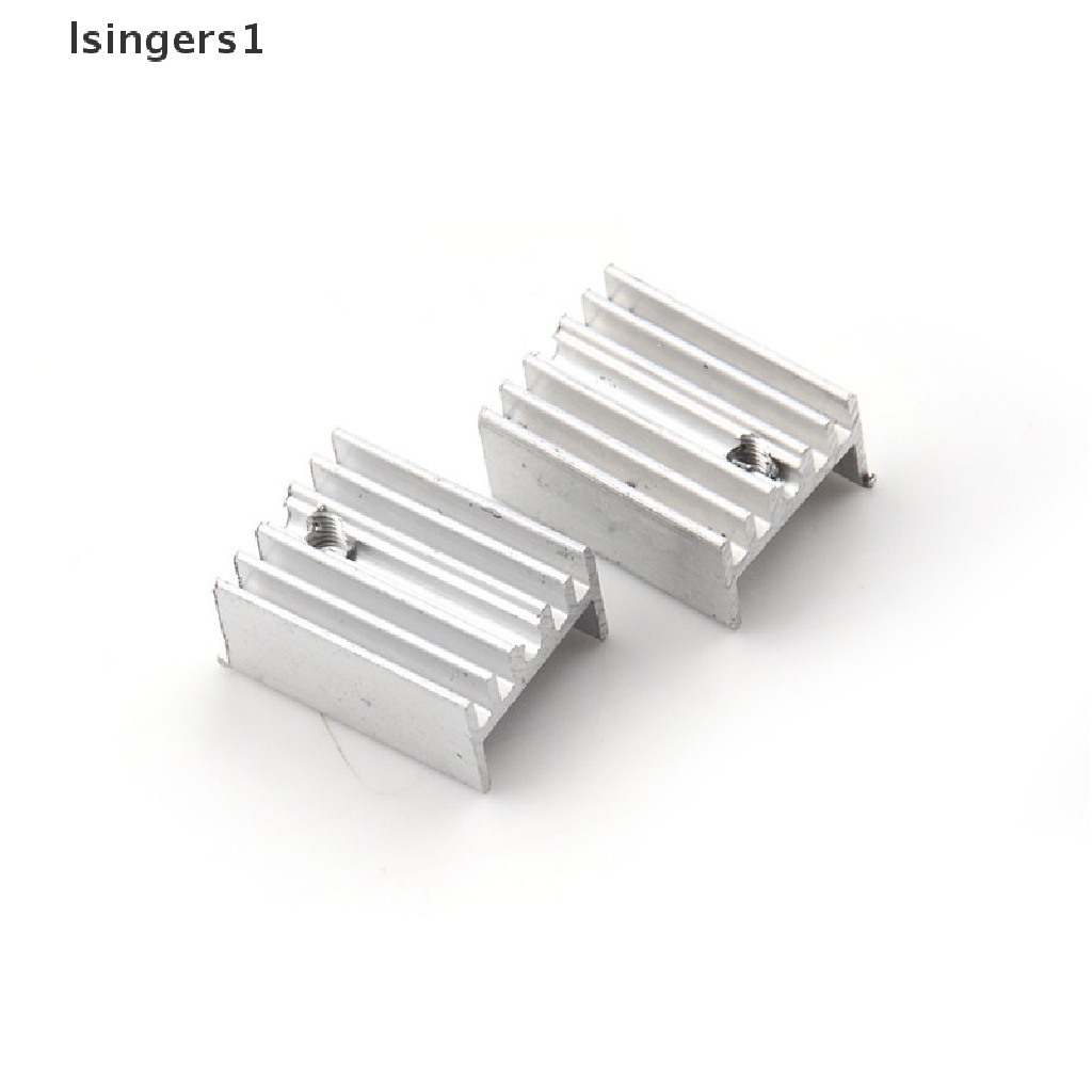 (lsingers1) 10pcs / Set Heatsink Aluminum 20x15 X 10mm Untuk Transistor TO-220 0 0 0 0 0