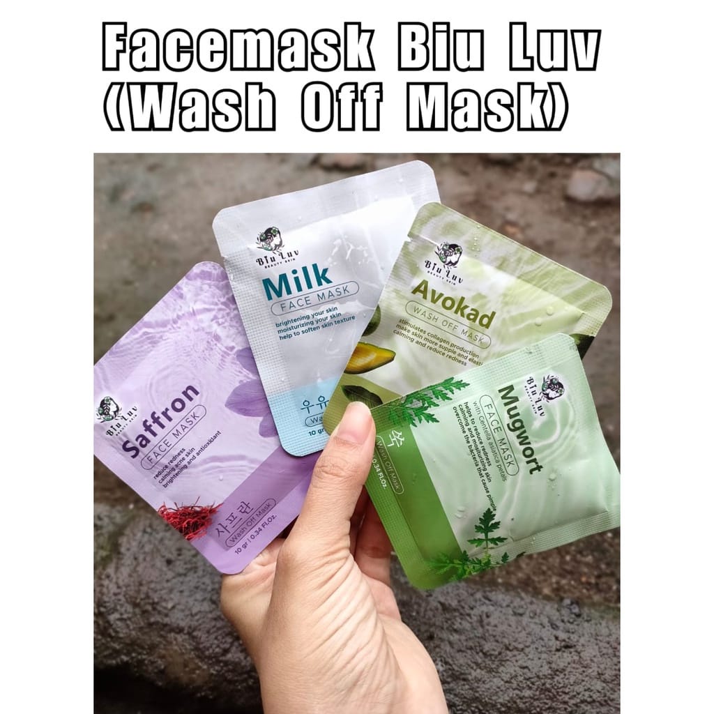 MASKER BIU LUV ORGANIC MASK TRAVEL SIZE 10GRAM