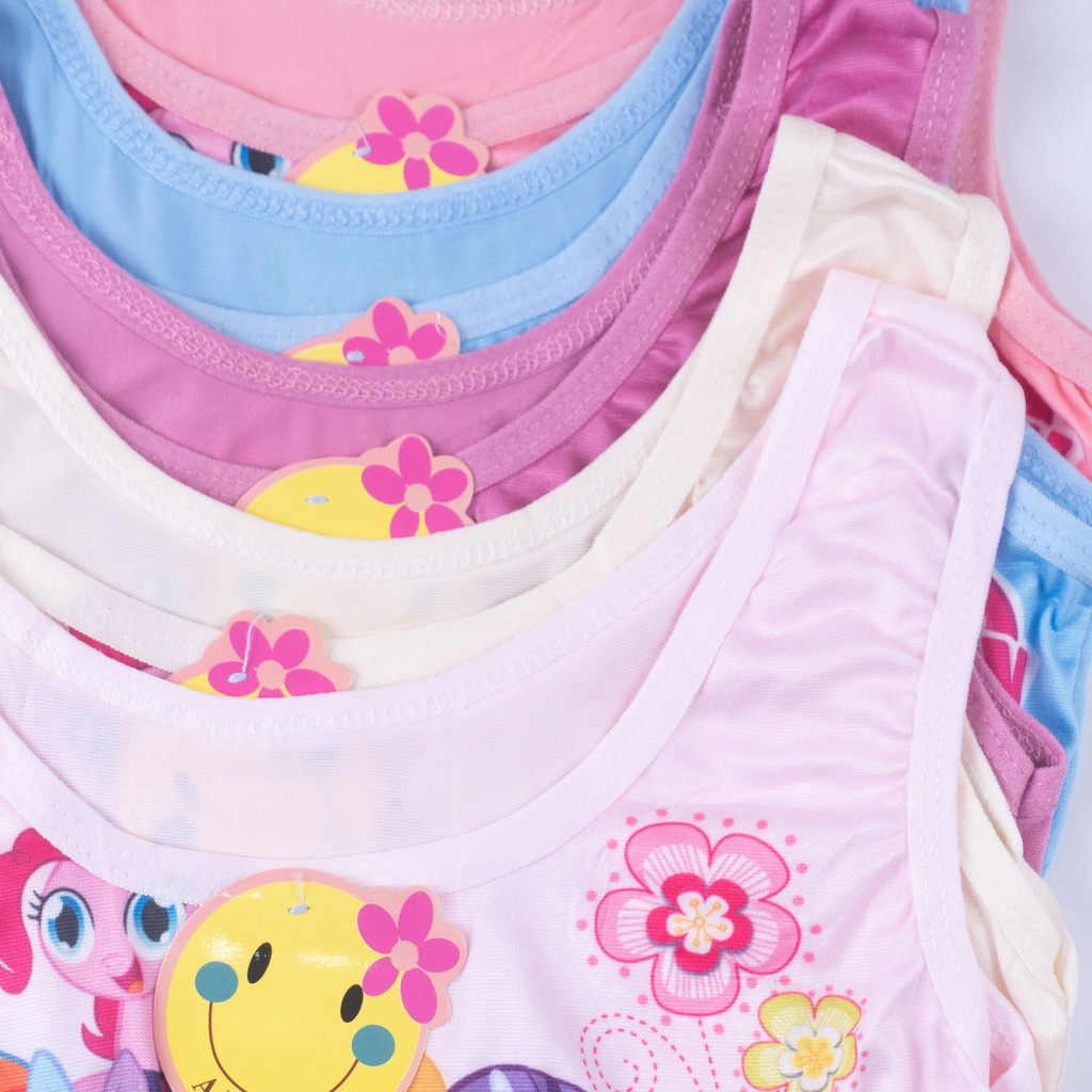 VS - Miniset Anak Perempuan Karakter Bahan Katun Import Tanpa Busa Mini set Ainian