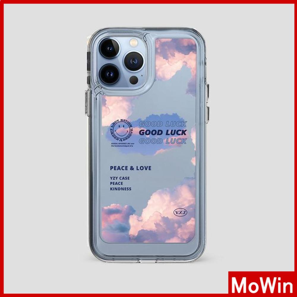 iPhone Case Clear Case Soft Thick TPU Shockproof HD Super Transparent Protection Camera Plating Button Smiley Cloud For iPhone 13 Pro Max iPhone 12 Pro Max iPhone 11 iPhone 7Plus