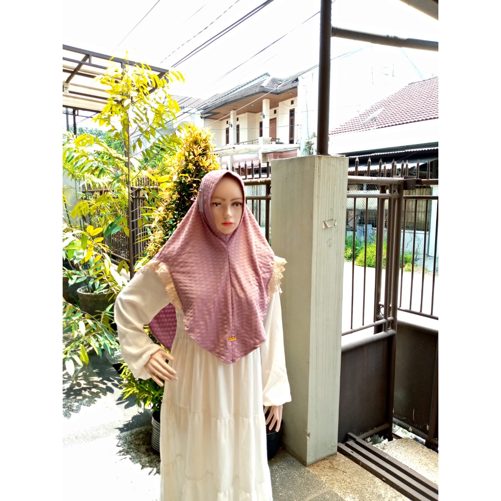 NEW  JILBAB MARIMAR RENDA BAHU (M) - HIJAB DOI ORI