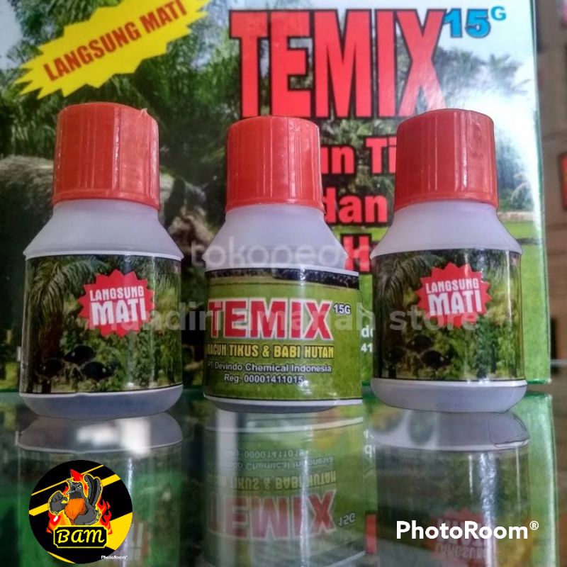 RACUN TIKUS TEMIX BOTOL 15gr ORIGINAL TEMIX RACUN TIKUS BABI HUTAN CELENG