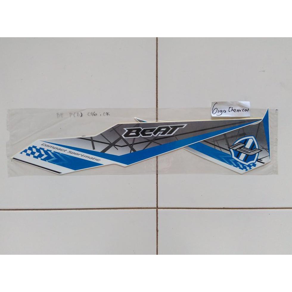 Variasi Striping Sticker Beat Fi Esp 2016 2017 Putih Lis Biru Ori