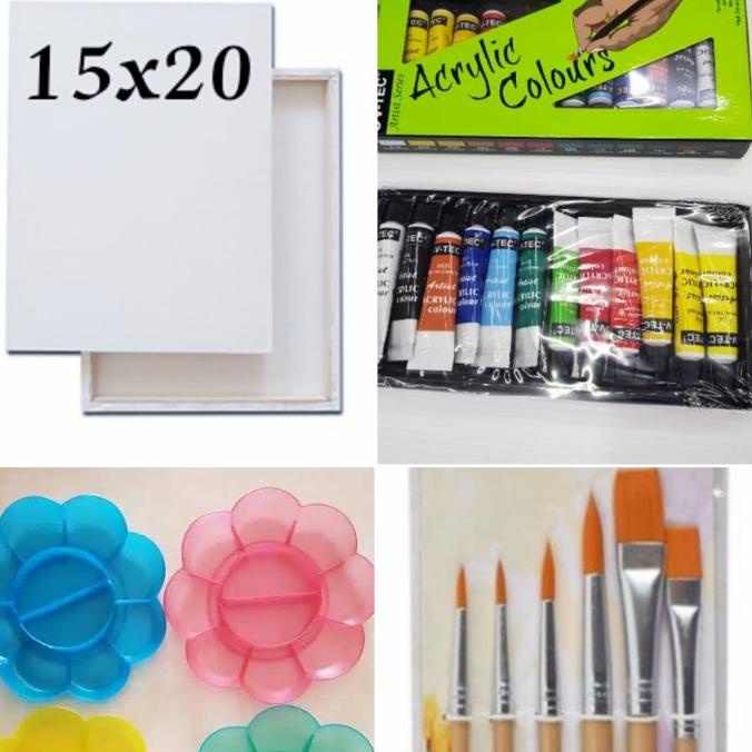 

Paket Promo Alat Lukis + Kanvas 20X15