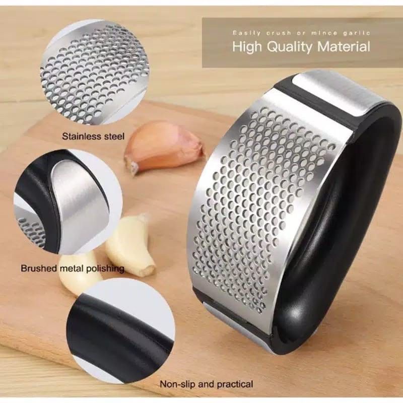 ALAT PENGHANCUR BAWANG PUTIH GARLIC PRESS CRUSHER STAINLESS ALAT PERAS Alat Penggerus Bawang Putih Stainless