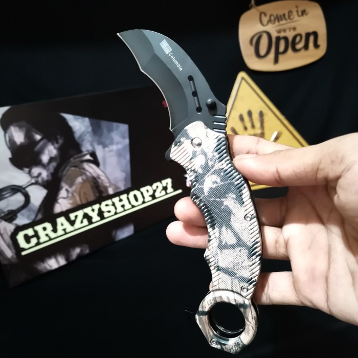 Pisau Lipat Survival Columbia P1019 / Pisau Survival / Survival Kit