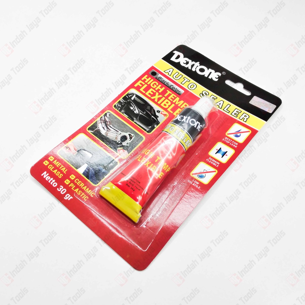 DEXTONE AUTO SEALER 30 GRAM - Silicone Silikon Hitam Black Lem Kaca Rubber