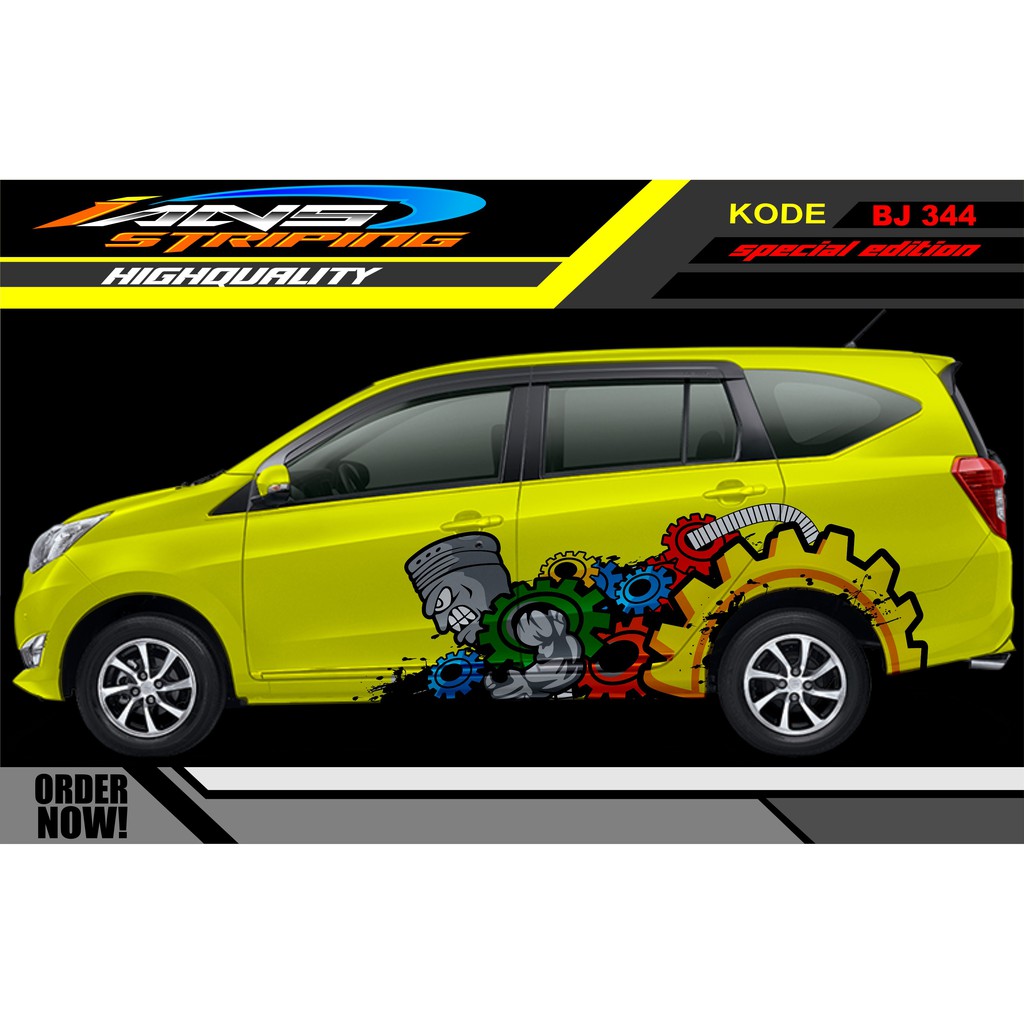 DECAL STIKER MOBIL SIGRA / STIKER MOBIL CALYA / VARIASI STIKER MOBIL / STICKER MOBIL / STIKER GEAR