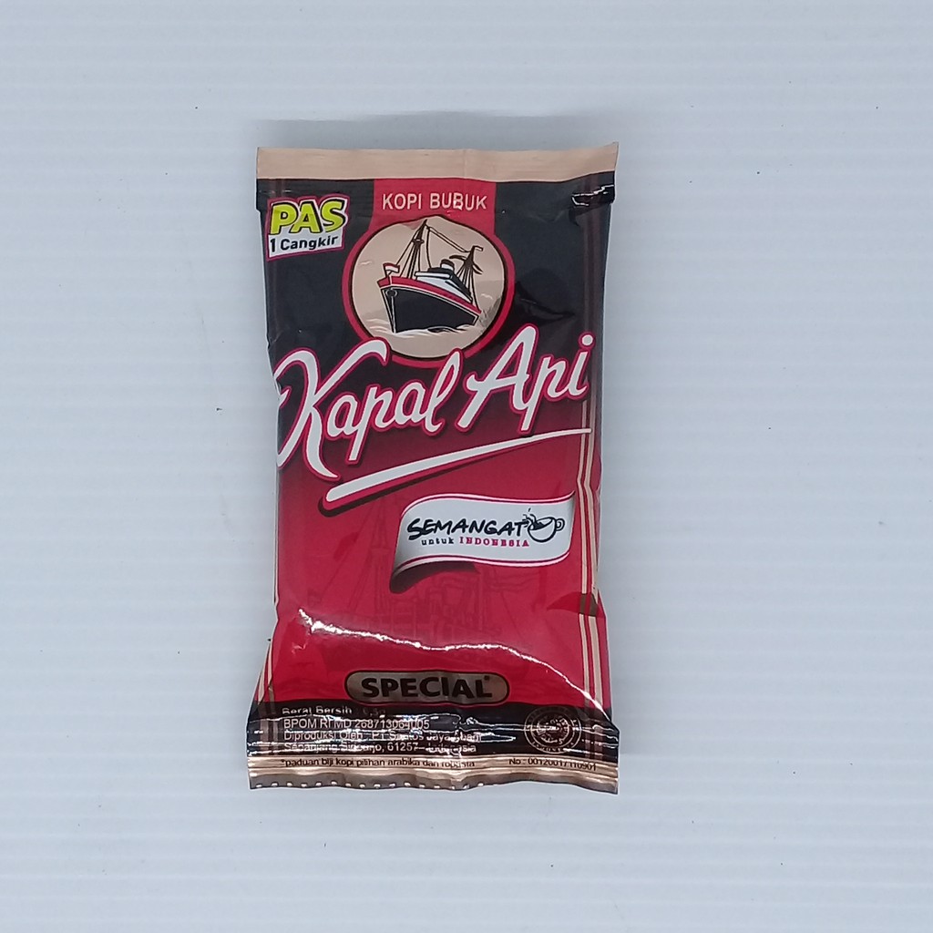 

Kopi KAPAL API SPESIAL tanpa gula 6,5 gram MINI / KOPI HITAM