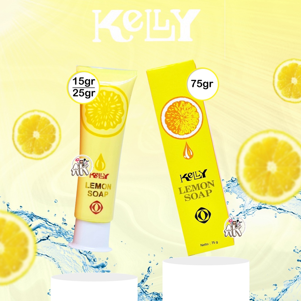 KELLY SABUN MUKA LEMON / KELLY FACIAL WASH LEMON ( 15GR / 25GR / 75GR )