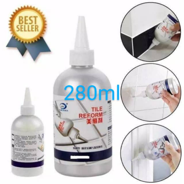 [Ready stock] 280ML Sealer Tile Gap Refill Agent Tile Reform Coating Mold Cleaner Tile Repair