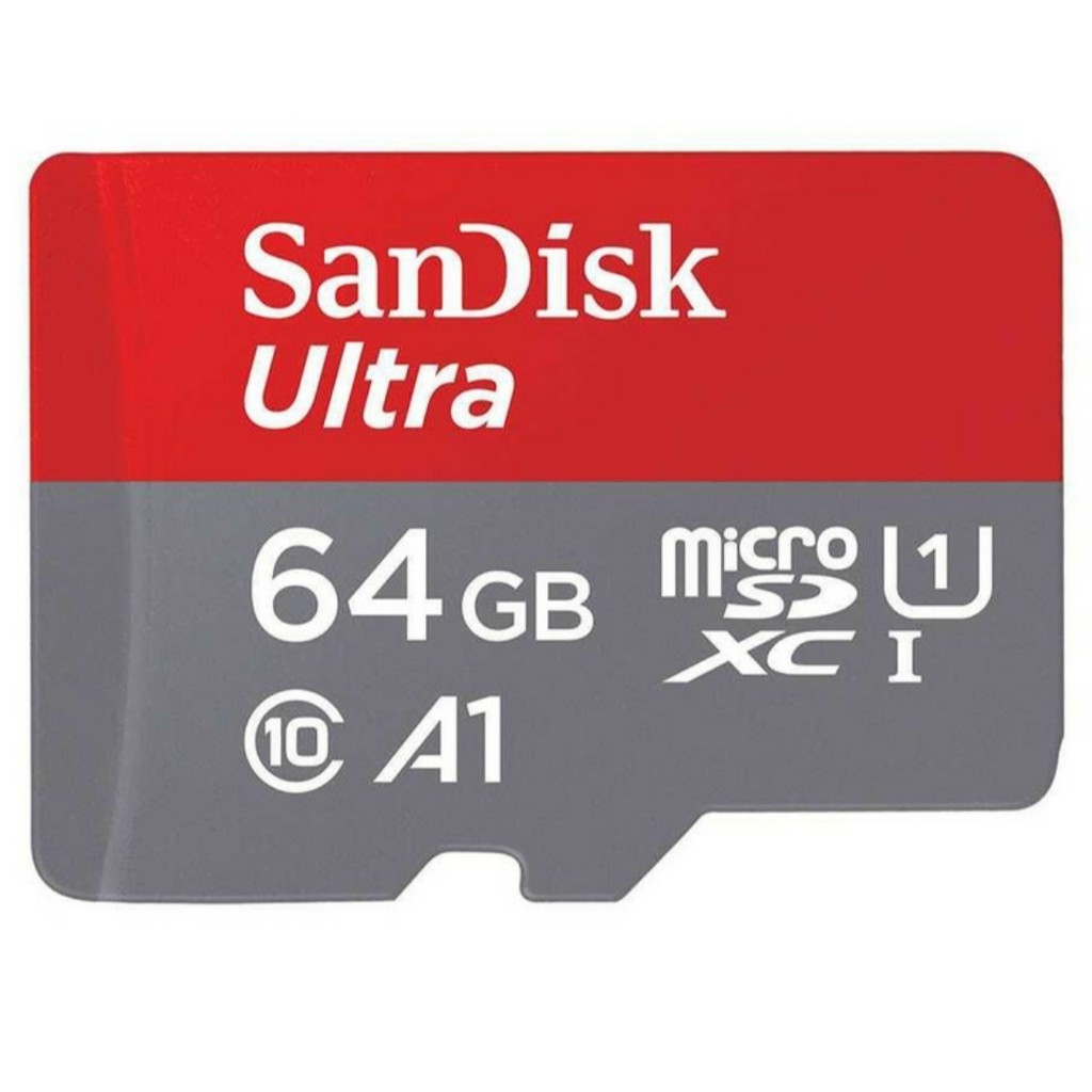 KHANZAACC Memory Card SanDisk Ultra MicroSD 64GB A1 100MB/s Kartu Memori Hp