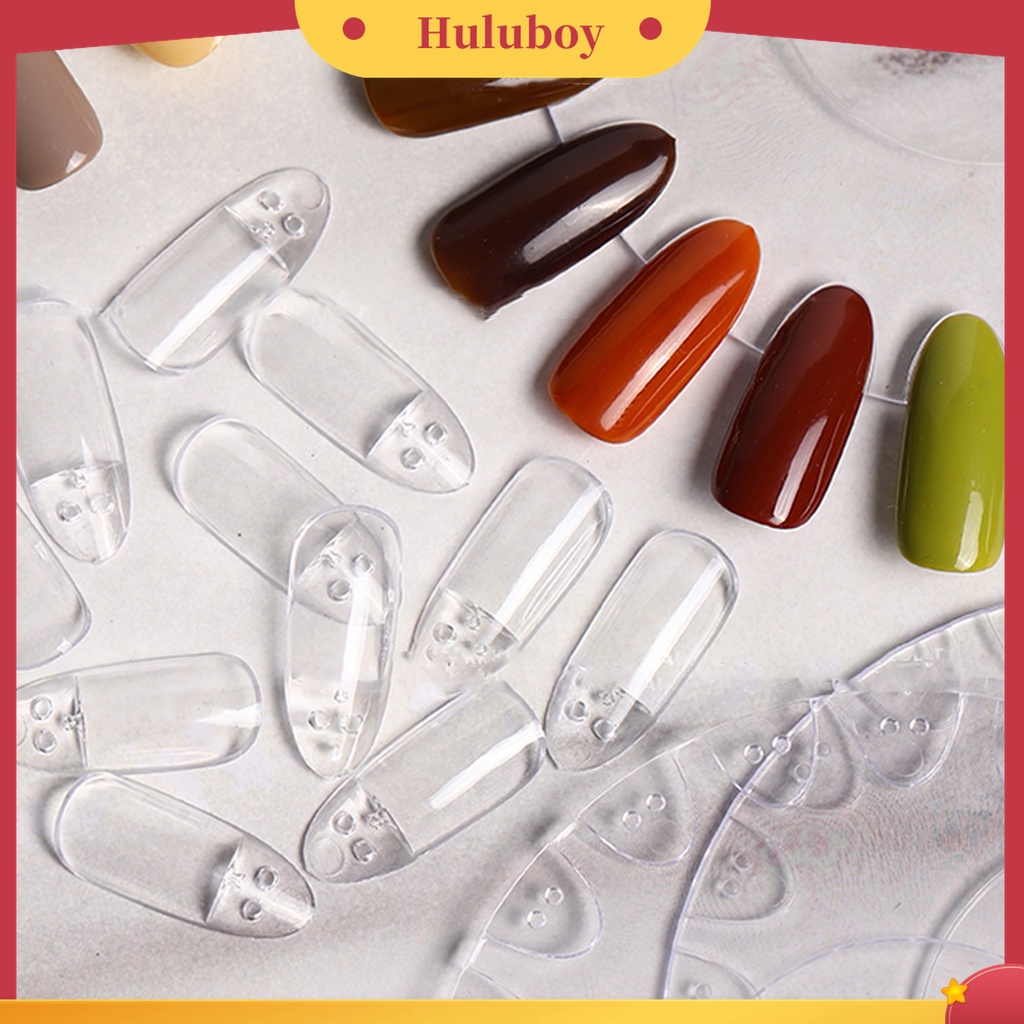 Huluboy Huluboy♡ Piring Display Warna Kutek UV Gel Bentuk Bulat Bahan Akrilik Untuk Manicure