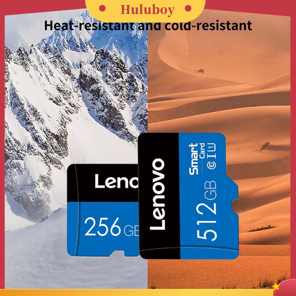 (Huluboy) Kartu Memori TF / SD Card 16GB / 32GB / 64GB / 128GB / 256GB / 512GB / 1TB High Speed Tahan Benturan Untuk Lenovo