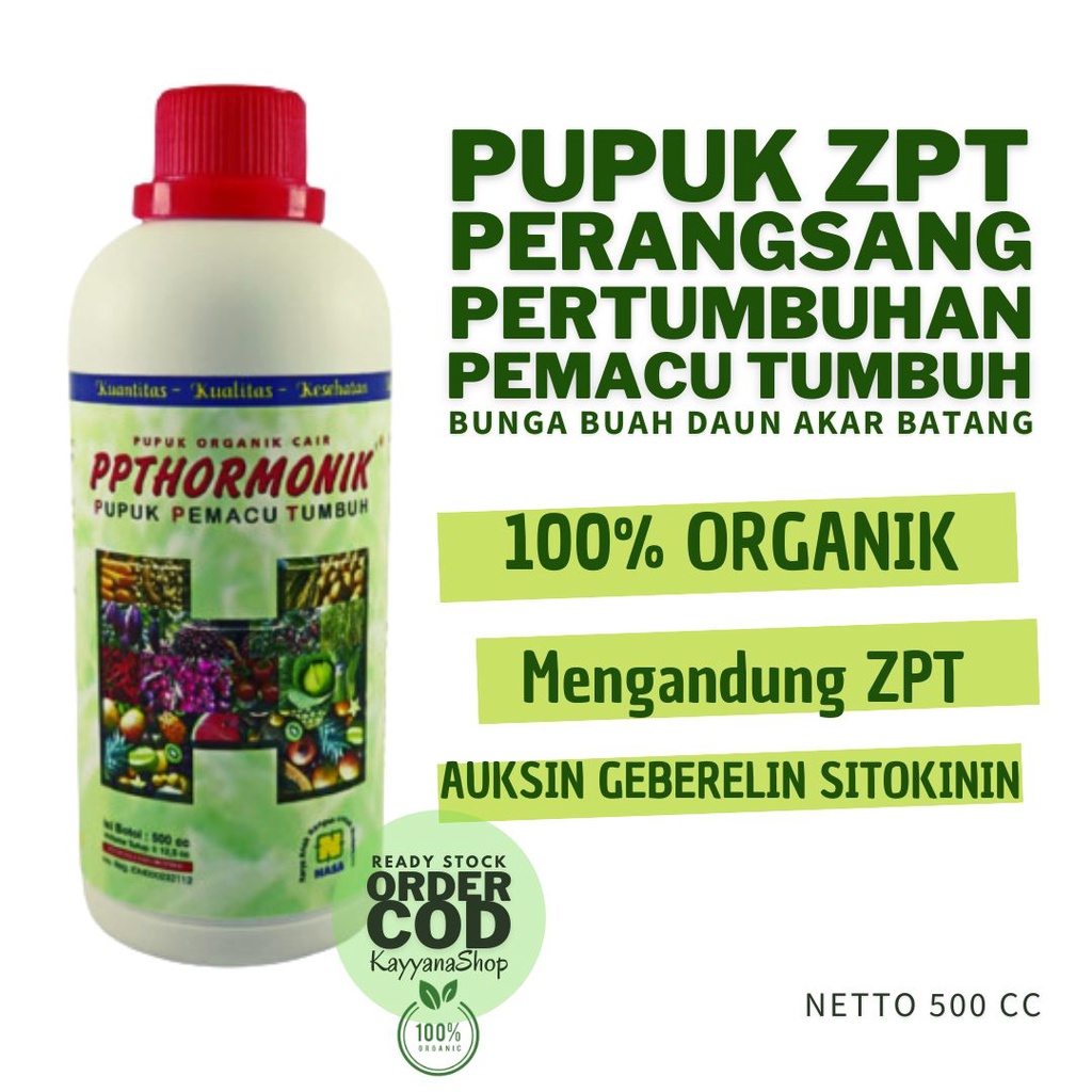 PPT Hormonik 500 cc / Pupuk Durian Kelengkeng Buah / Pupuk ZPT Penyubur Tanaman Hias / Booster Buah 