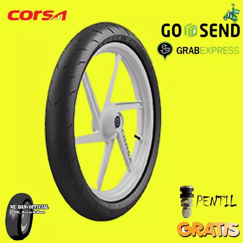 BAN MOTOR MATIC CORSA R46 100/80 RING 14 TUBELESS