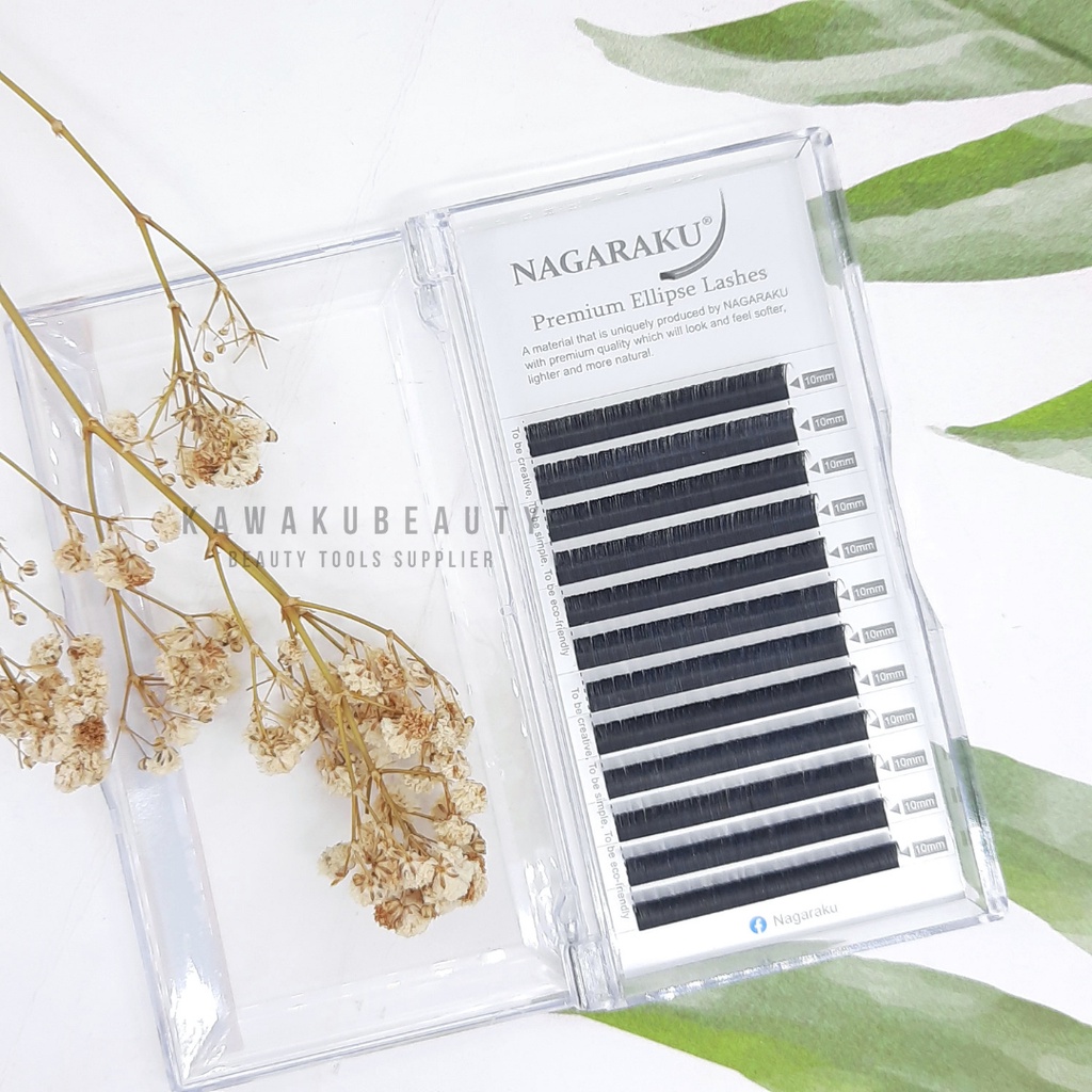 NAGARAKU ELLIPSE NEW LASH EYELASH EXTENSION KOREA / SAMBUNG BULUMATA (KEMASAN BARU)