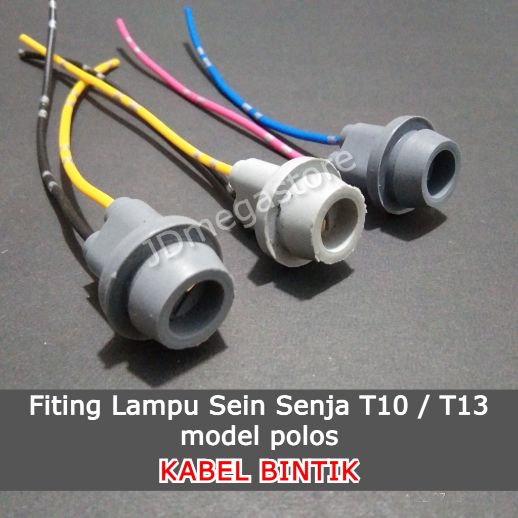 (Grosir/COD) Soket Fiting Lampu Sen/Senja model polos - KABEL BINTIK