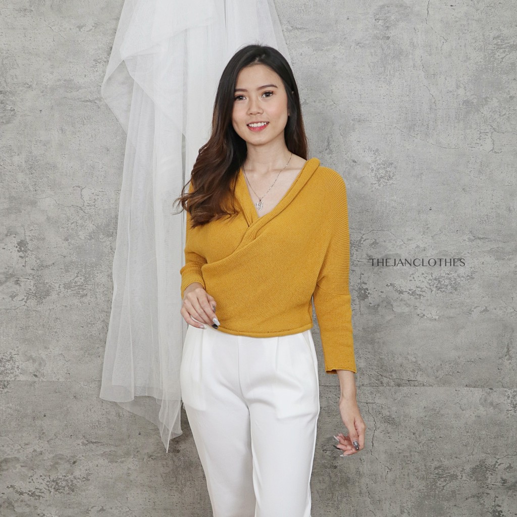 Lena Top Rajut Gr -Thejanclothes