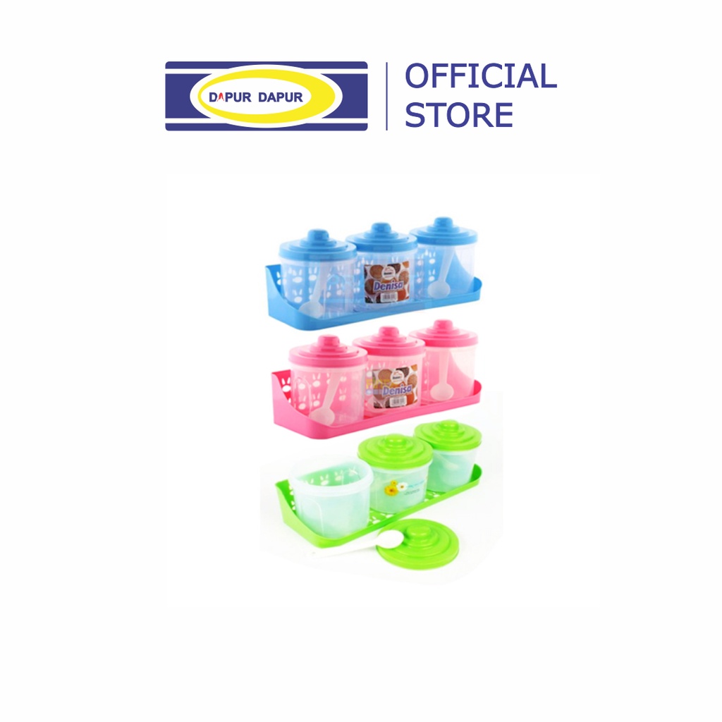 Tempat Bumbu HOMMY DENISA 3 Wadah Plastik