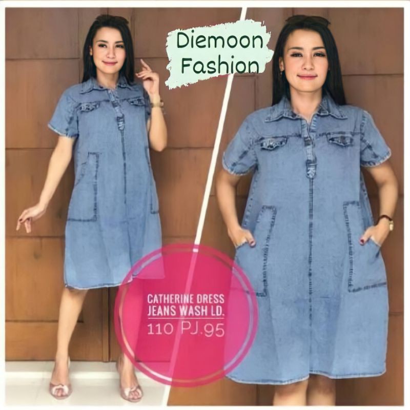 CATHERINE dress jeans snow [MNLA]