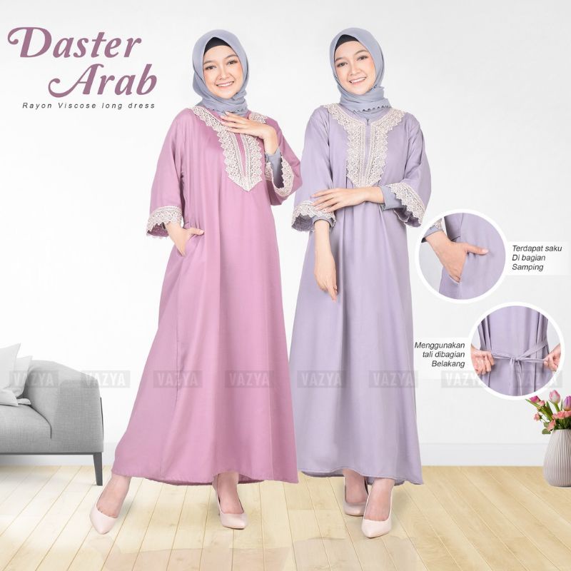 Daster Arab Long Dress Rayon Viscosa