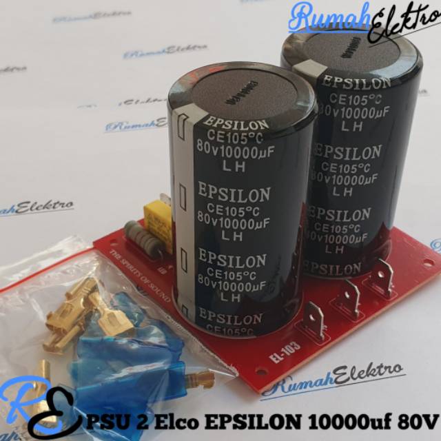 Kit PSU 2 Elco EPSILON 10000uf 80V Plus Skun