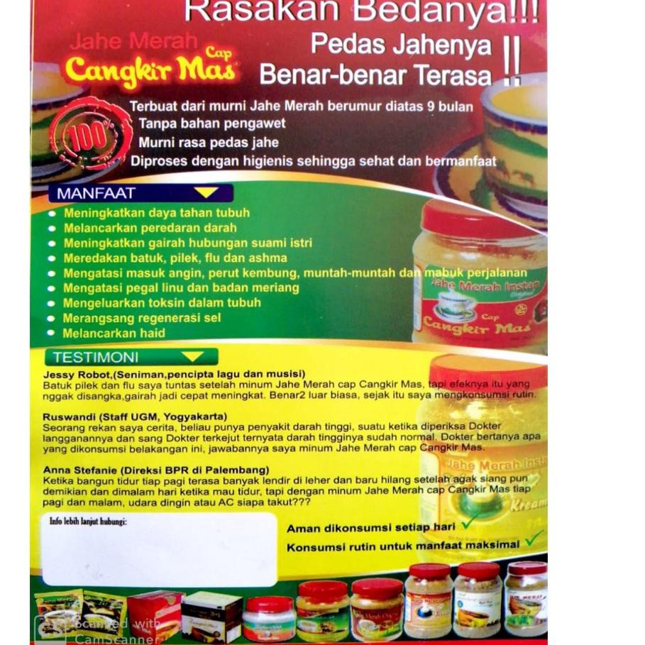 

Banyak Peminat» Jahe Merah Cap Cangkir Mas 330gr | Jahe Merah Bubuk ♝