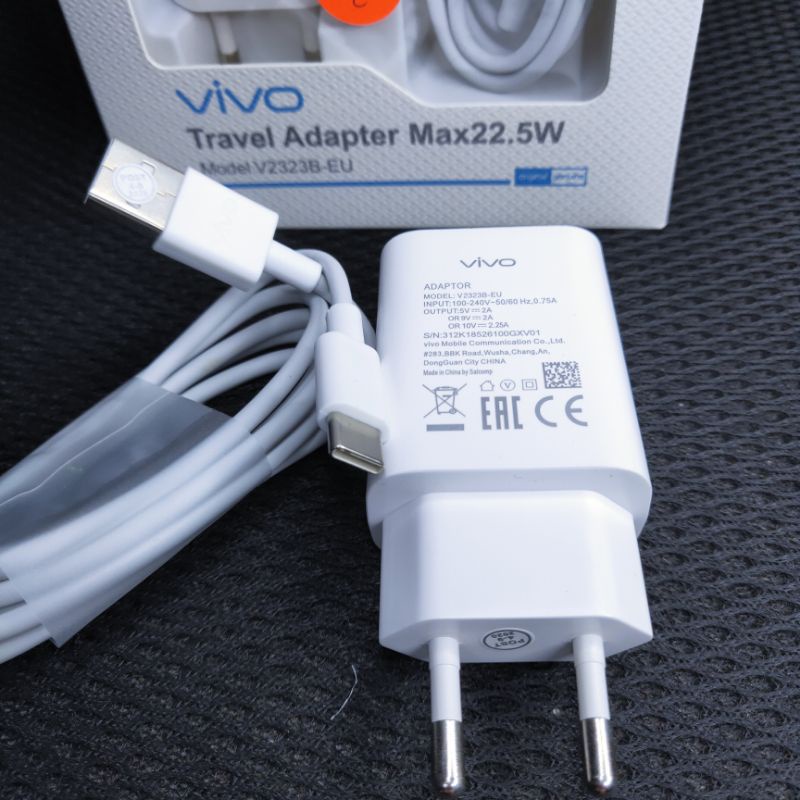 Charger Vivo Fast Charging Original 100% Tipe C