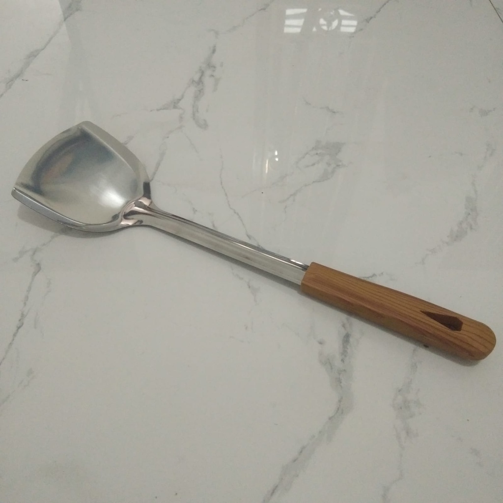 SUTIL STAINLESS STEEL GSF G-371 / SUTIL GAGANG MOTIF KAYU / SPATULA SERBAGUNA GSF 371 / SPATULA GSF G 371 / SPATULA GSF 371 / GSF G-371