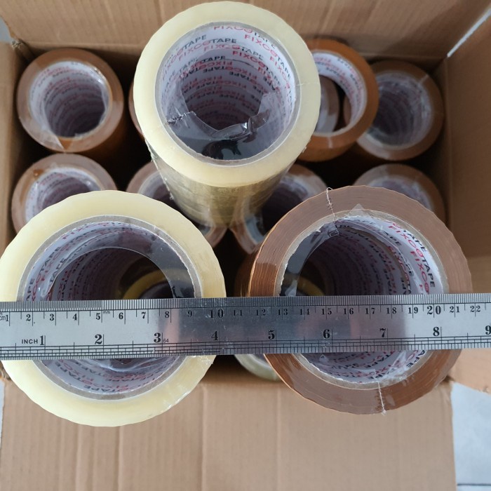 

PEREKAT-PENGIKAT- LAKBAN MURAH BENING (45MM X 90 YRD ) PROMO!! HARGA PABRIK SATUAN - BENING