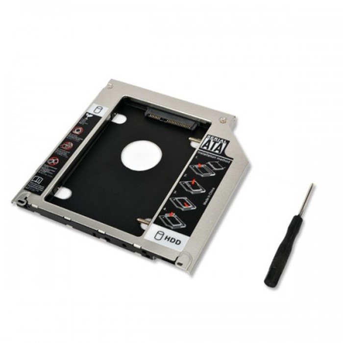 SSD HDD Caddy Slim 9.5mm SATA DVD Slot Hardis