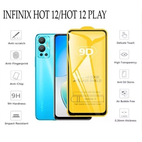 TEMPERED GLASS FULL LEM INFINIX NOTE 12 PRO