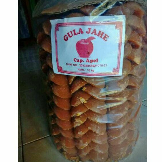 

Fresh High Quality Gula Jahe Cap Apel Netto 10 Kg | Fresh Grade Ginger Brown Sugar Nett 10 Kg