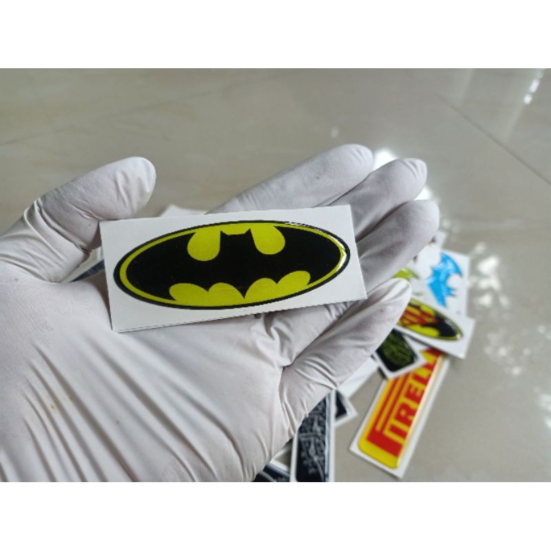 

Stiker timbul logo Batman elips