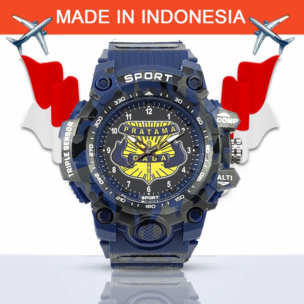 (EXCLUSIVE) JAM TANGAN GADA PRATAMA -SECURITY ARMY BIRU 1