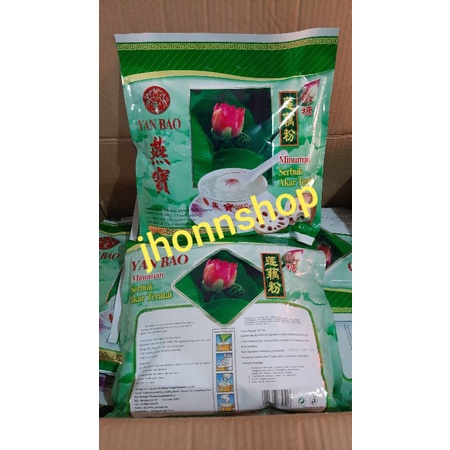 

Yan bao bubuk akar teratai ( tepung yan bao lotus root powder ) 10 sachet