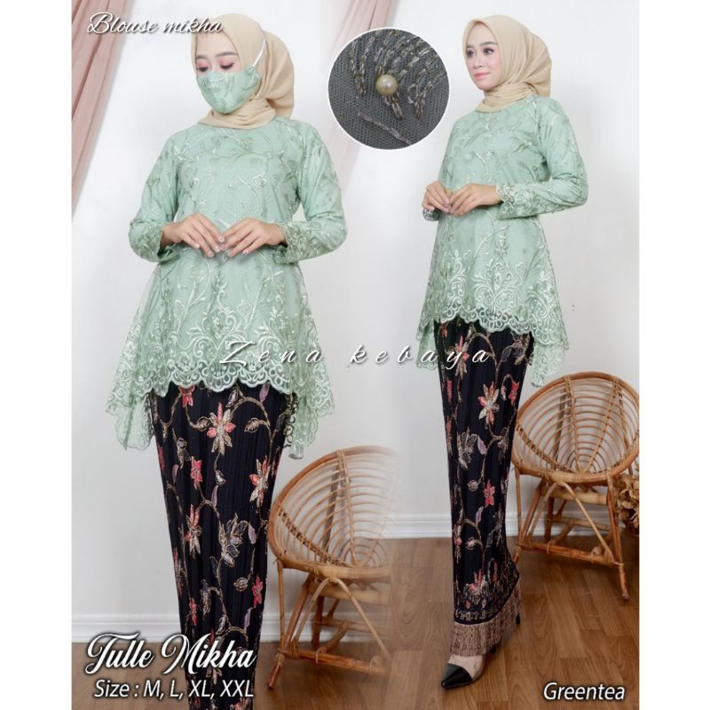 SET KEBAYA MODERN BLOSE MIKHA KEBAYA WISUDA KEBAYA PESTA