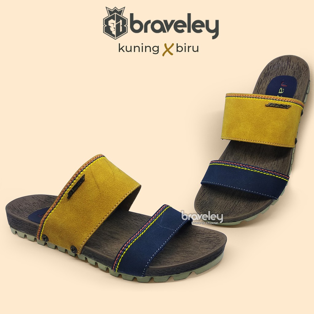 SANDAL SLIP WANITA KULIT PU SOL  KARET MURAH SENDAL SLOP 