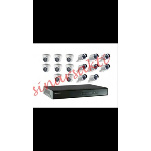 Paket Cctv Hikvision 2MP + HDD 2TB Full HD Turbo ( 16 Channel ) original Komplit