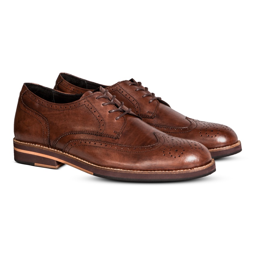 Blake Brogues Brown - Nappa Milano - Sepatu Pria