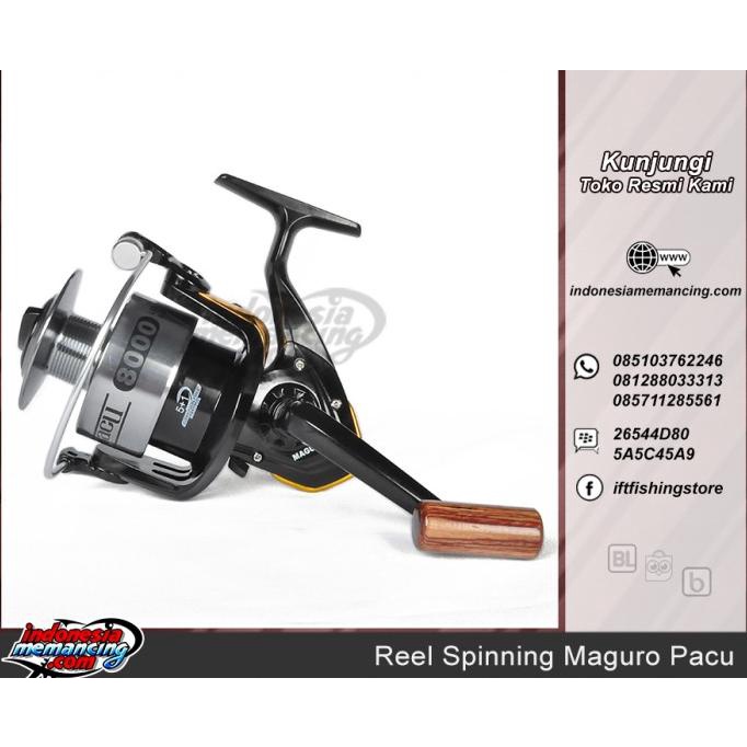 Reel Pancing Spinning Maguro Pacu 8000