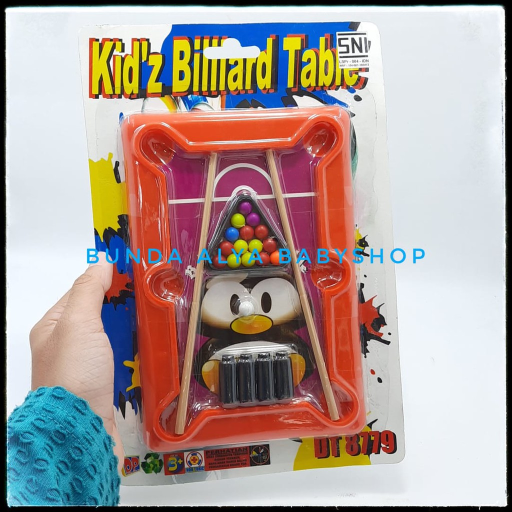 Set Mainan Anak Billiard Table Mini Kids- Mainan Papan Billiard Bola Billiard Game For Kids Untuk 4+