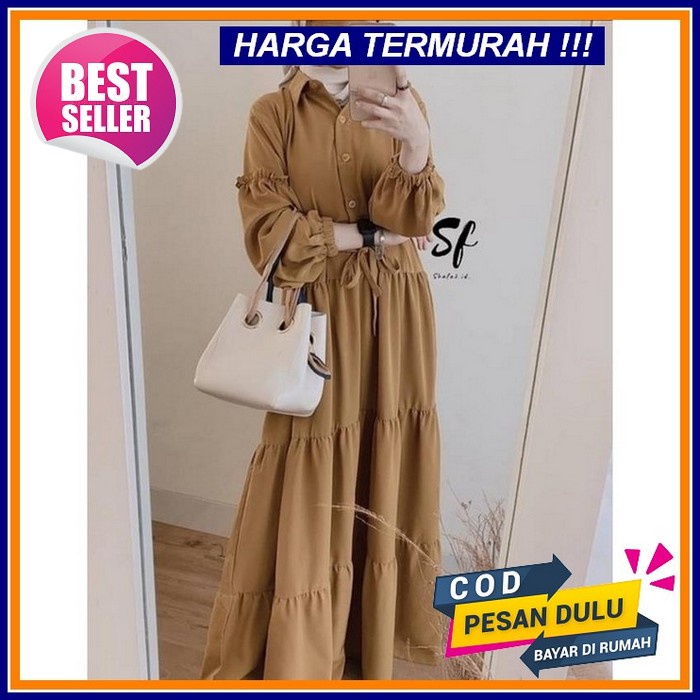 R&R Ainun Set / Fashion Perempuan Dewasa / Pakaian Muslim Wanita / Dress Kondangan / Gamis Set Inner