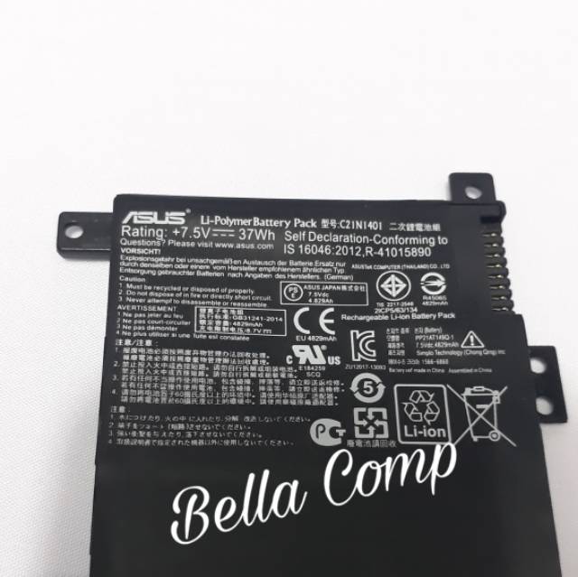 Baterai Battery Batre laptop Asus A455 A455L X455 X555 C21N1401 Original